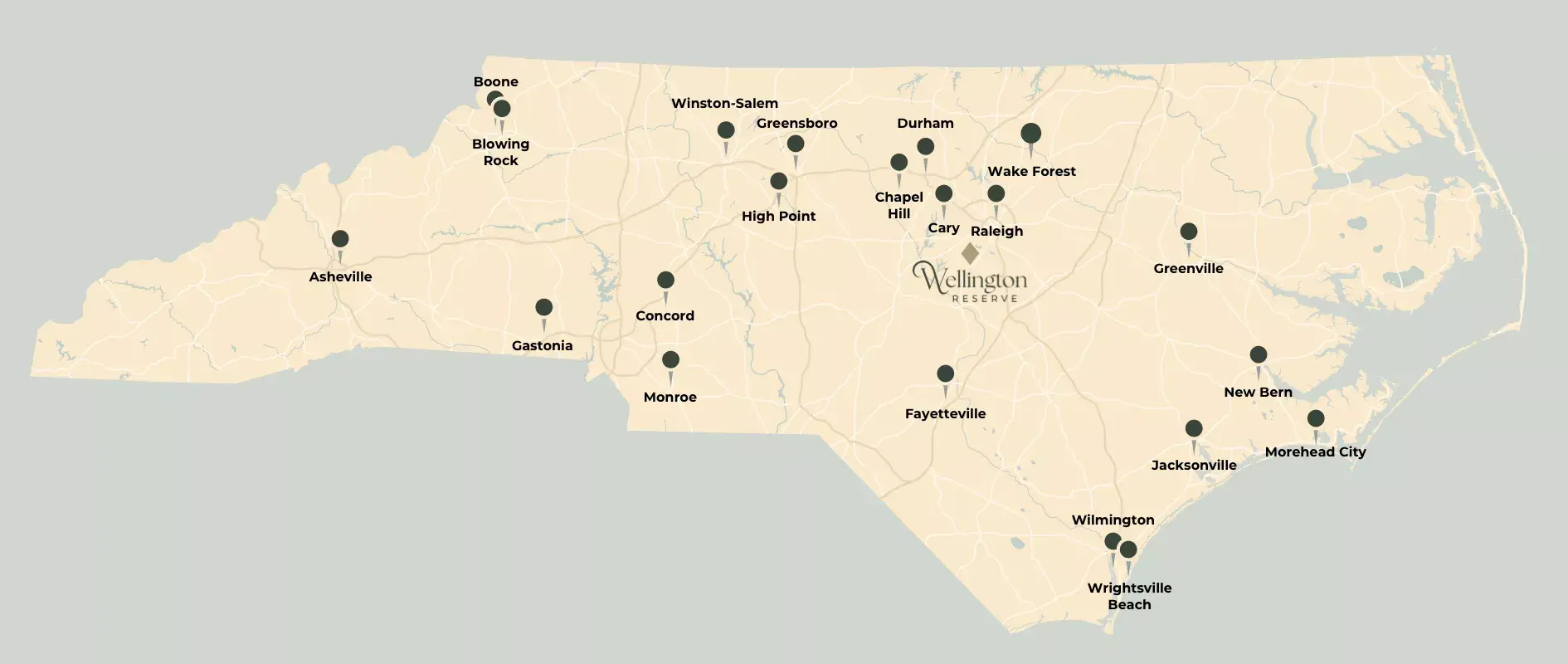 Wellington Reserve NC location near Raleigh